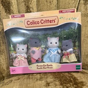 Calico Critters Persian Cat Family Set - SEALED